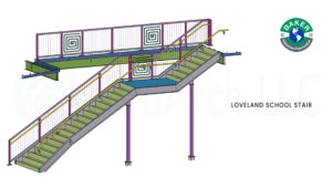 stair and railing